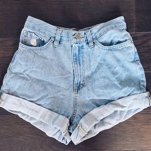 BDG Mom High Rise Denim Shorts